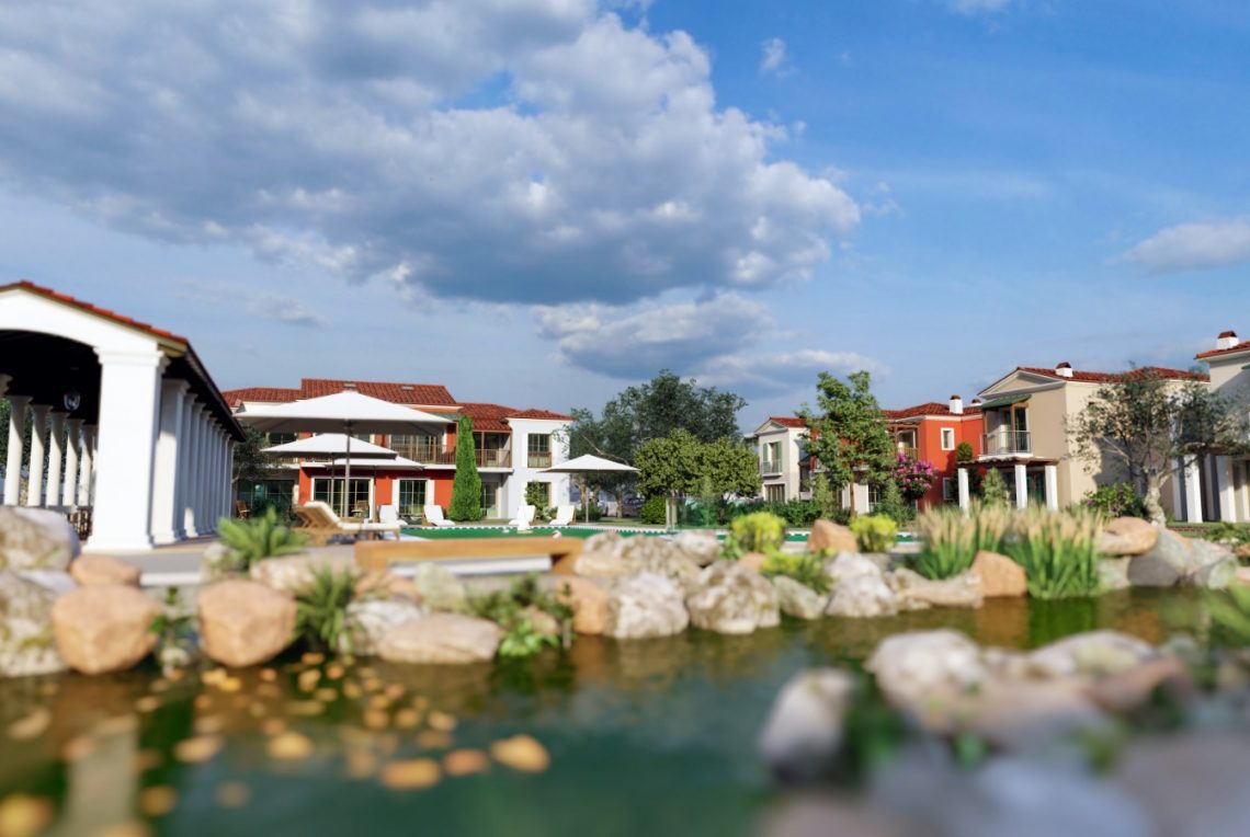 Seven detached villas with private swimming pools and landscaped gardens in Turkey