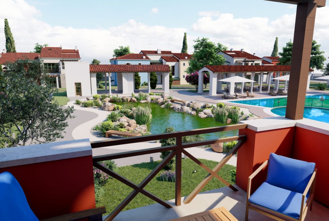Villas and apartments with large landscaped gardens and spacious balconies in Fethiye, Turkey