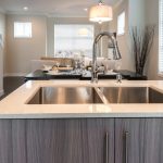 Modern kitchen with sleek cabinets and stainless steel appliances in a Turkish home