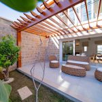 Terrace of a modern villa in Turkey