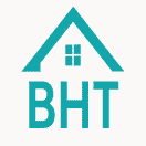 Buy House in Turkey logo featuring turquoise house icon and modern lettering for real estate services in Turkey